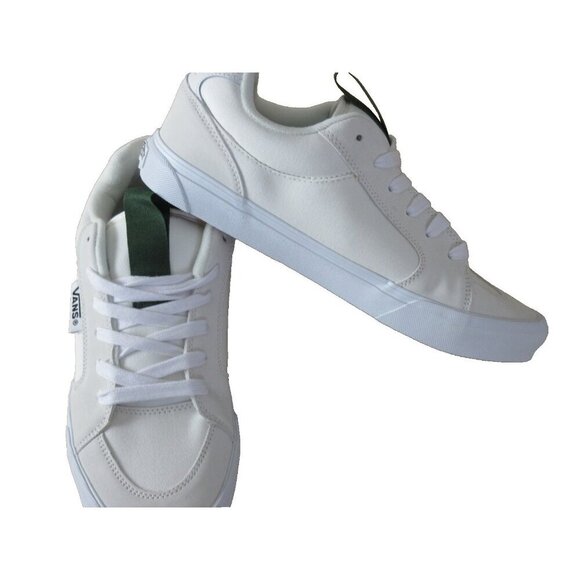 Vans Men\'s Chukka Push Blanc De Blanc White Canvas Suede Skate shoes Size 12 NIB main image 5